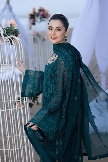 AZURE 3PC COMPLETE CHIFFON DRESS (Unstitched) AC-45