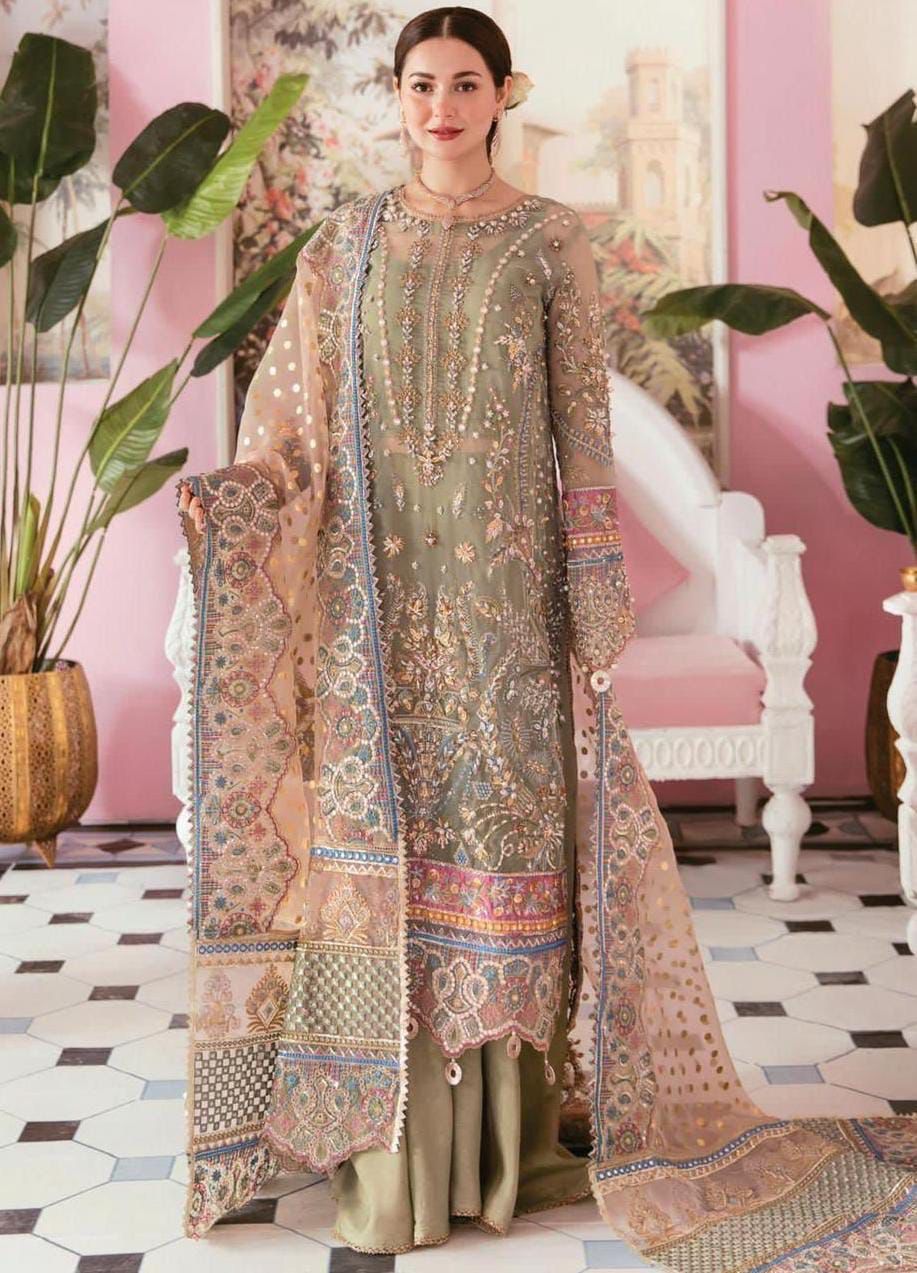 ELAF ORGANZA EMBROIDERED WITH HANDWORK EO-C88