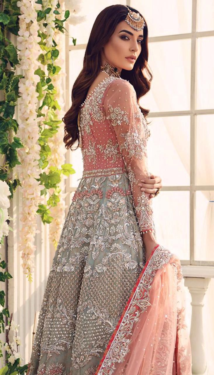 AISHA IMRAN NET Full Emb With Handwork And Sequins Work AI-34