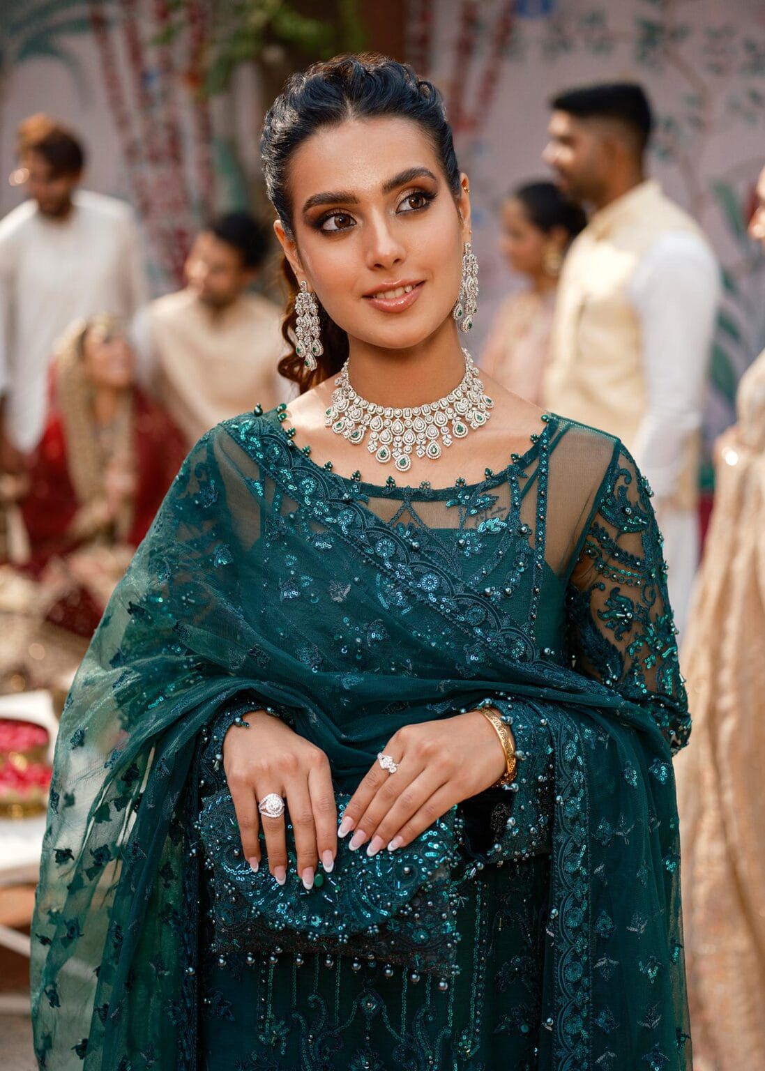 KANWAL MALIK Fabric Details :Organza Full Hand Work KM-43