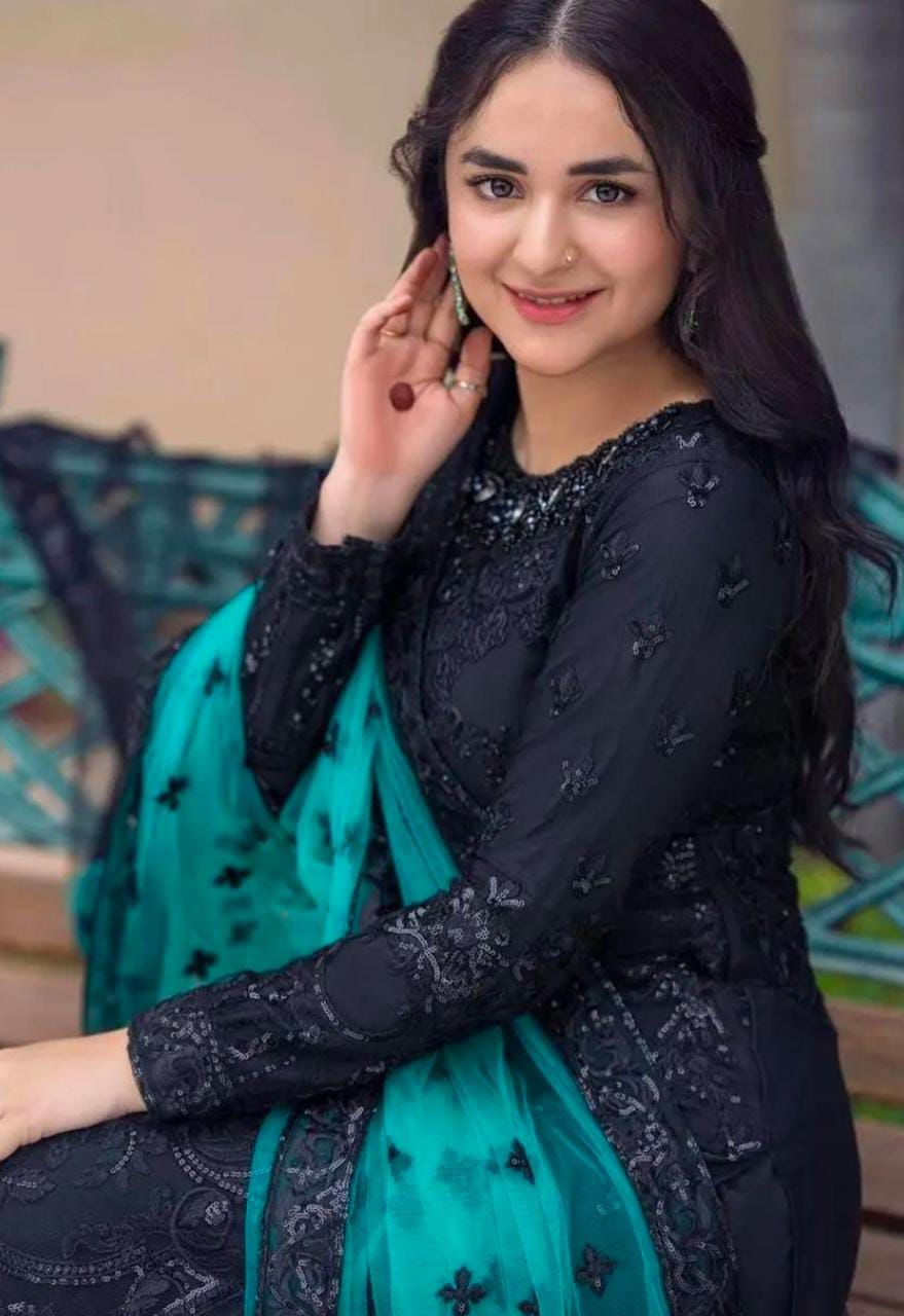 SERENE Brand  Fabric NET SUIT Full Emb With Sequence SN-43