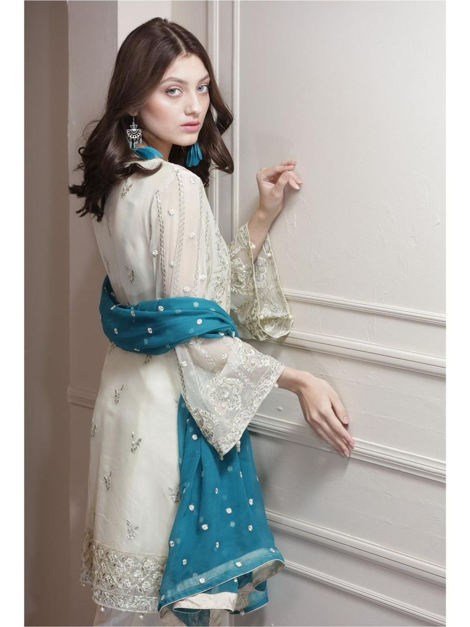 MARYAM & MARIA Full Chiffon Embroidery Hand Work MM-54