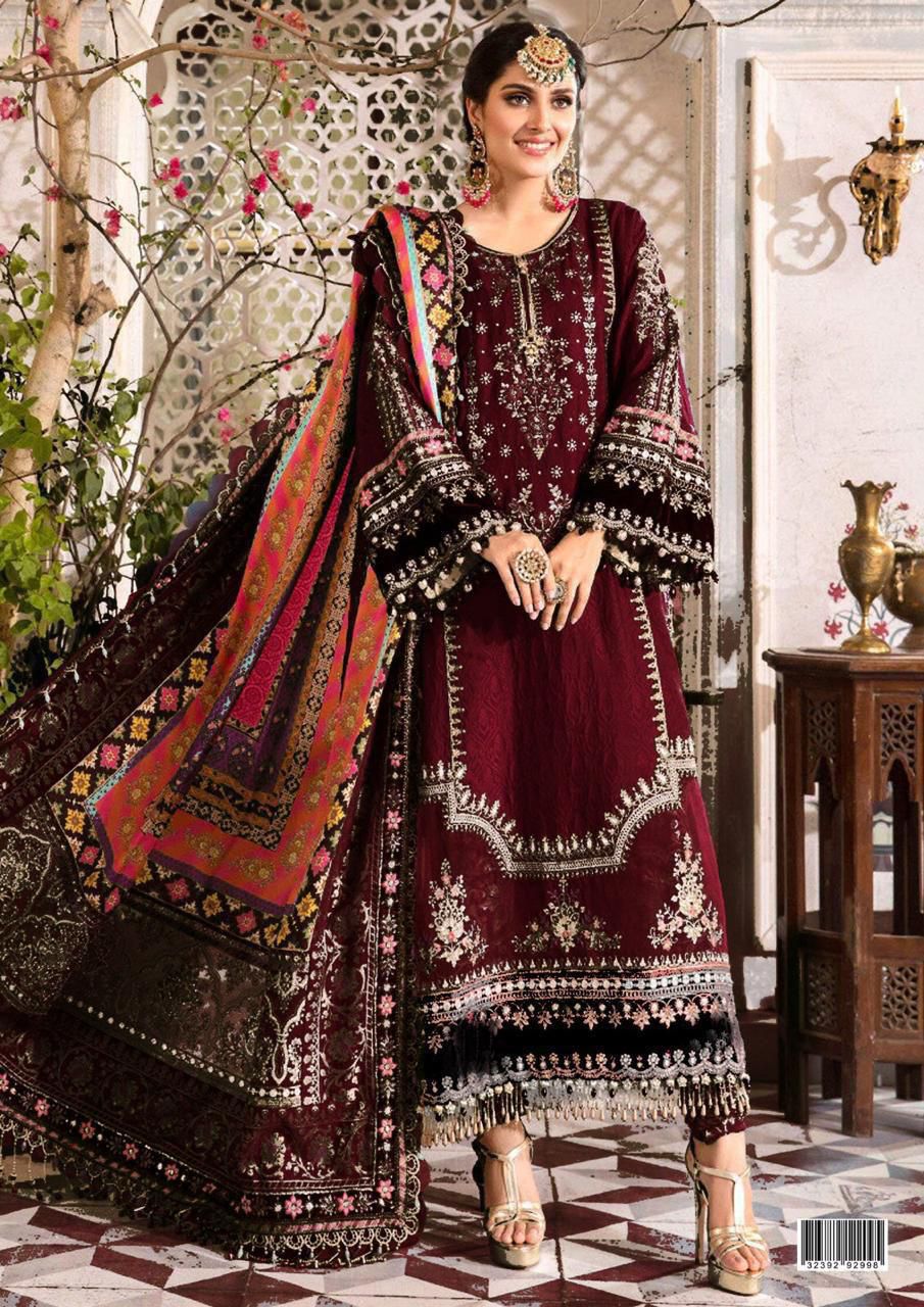 MARIA B Chiffon Fully Heavy Emb Suits  AC-088