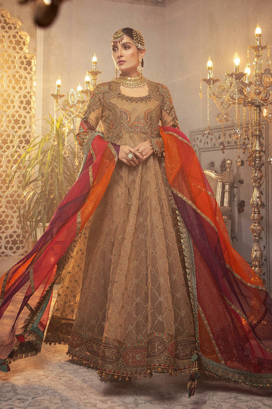 AYEZA KHAN EMB HEAVY 3PC ORGANZA DRESS (UNSTITCH) MB-083