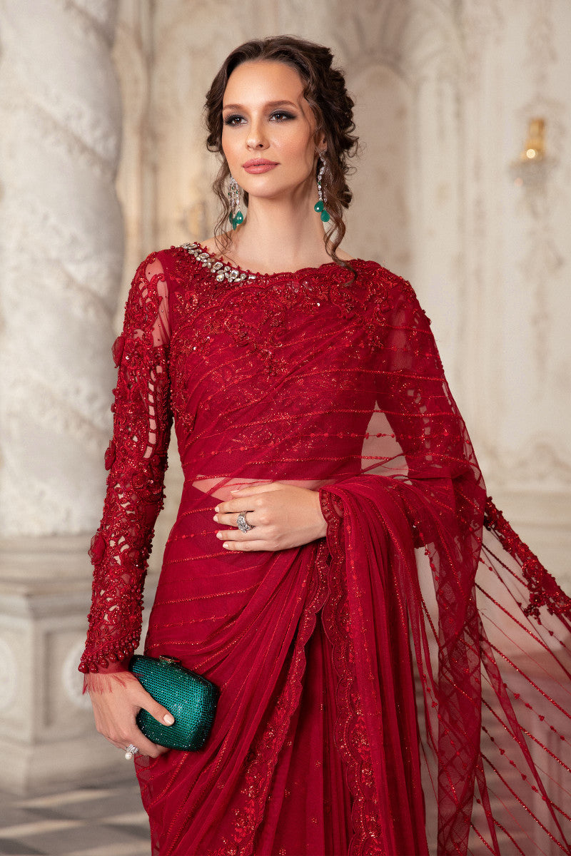 Luxucy Heavy Net Saree Collection  -Unstitched (MB-SC02)